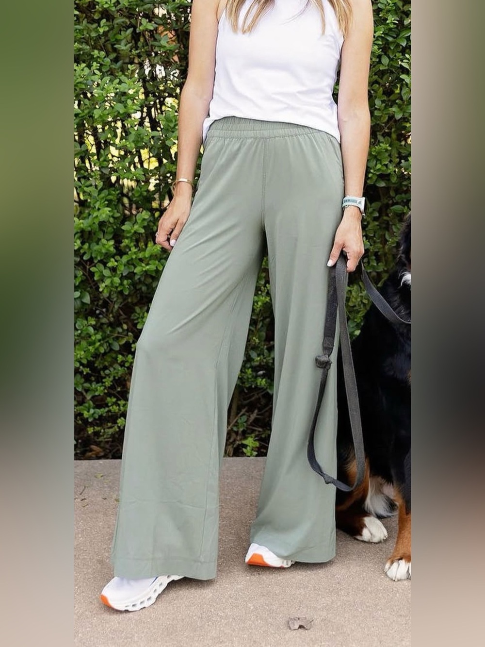 Vuori Villa Wideleg Pants - Sage Green
